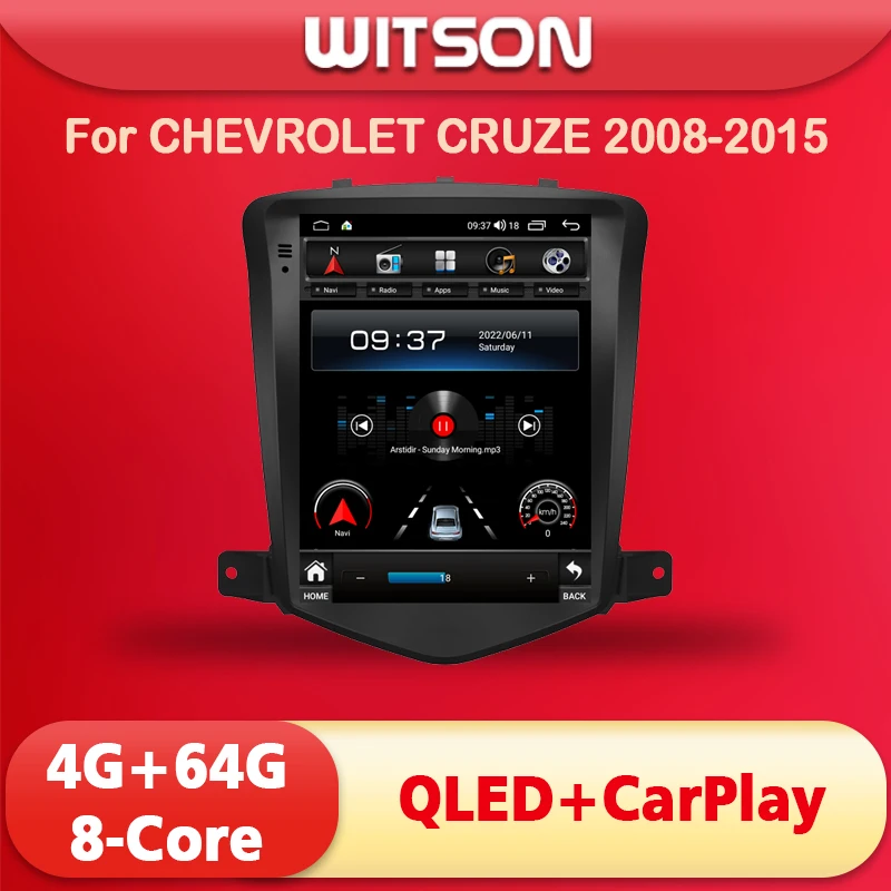 WITSON Android 12 TESLA STYLE For CHEVROLET CRUZE 2008-2015 GPS NAVIGATION AUTO STEREO VERTICAL QLED SCREEN CARPLAY HEAD UNIT
WITSON Android 12 TESLA STYLE For CHEVROLET CRUZE 2008-2015 GPS NAVIGATION AUTO STEREO VERTICAL QLED SCREEN CARPLAY HEAD UNIT