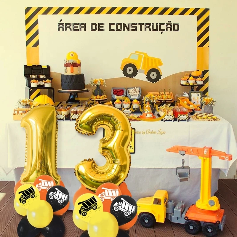 17PCS/27PCS Construction Balloon Kit With Excavator Truck Digital Foil Balls Boys Gifts Birthday Party Decor DIY Home Supplies
17PCS/27PCS Construction Balloon Kit With Excavator Truck Digital Foil Balls Boys Gifts Birthday Party Decor DIY Home Supplies