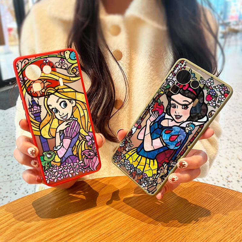 Disney Cinderella Snow White Frosted Translucent Case For Xiaomi 12 T 11 POCO F3 X3 X4 F4 M3 M4 NFC Pro GT Matte Cover
Disney Cinderella Snow White Frosted Translucent Case For Xiaomi 12 T 11 POCO F3 X3 X4 F4 M3 M4 NFC Pro GT Matte Cover