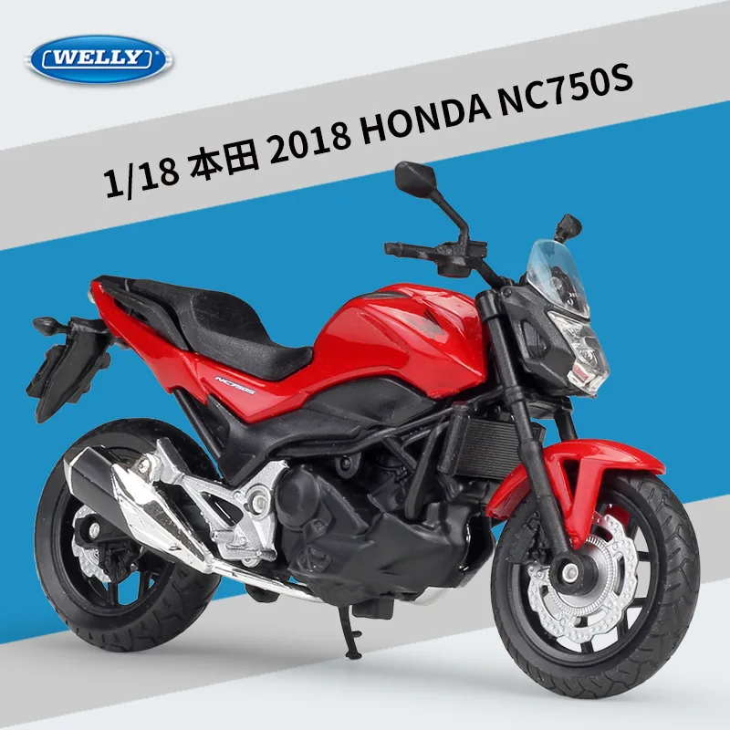 Модель мотоцикла WELLY в масштабе 1:18 Honda 2018 NC750S, модель мотоцикла с металлическим литым мотором, подарок для мальчика, B331
Модель мотоцикла WELLY в масштабе 1:18 Honda 2018 NC750S, модель мотоцикла с металлическим литым мотором, подарок для мальчика, B331