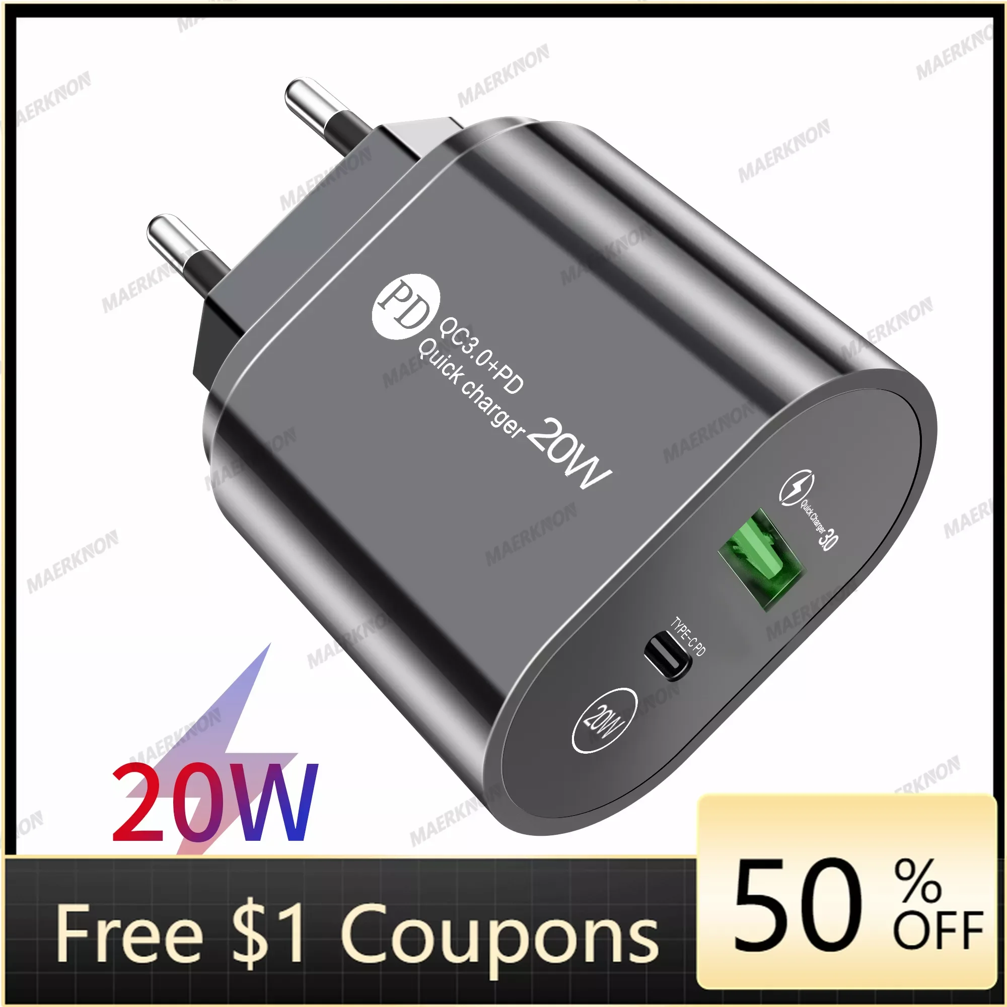 Type C PD Fast Charger Quick Charge 3.0 Dual Port 20W Mobile Phones Portable Wall Adapter For iPhone 13 12 11 Pro Max Xiaomi
Type C PD Fast Charger Quick Charge 3.0 Dual Port 20W Mobile Phones Portable Wall Adapter For iPhone 13 12 11 Pro Max Xiaomi