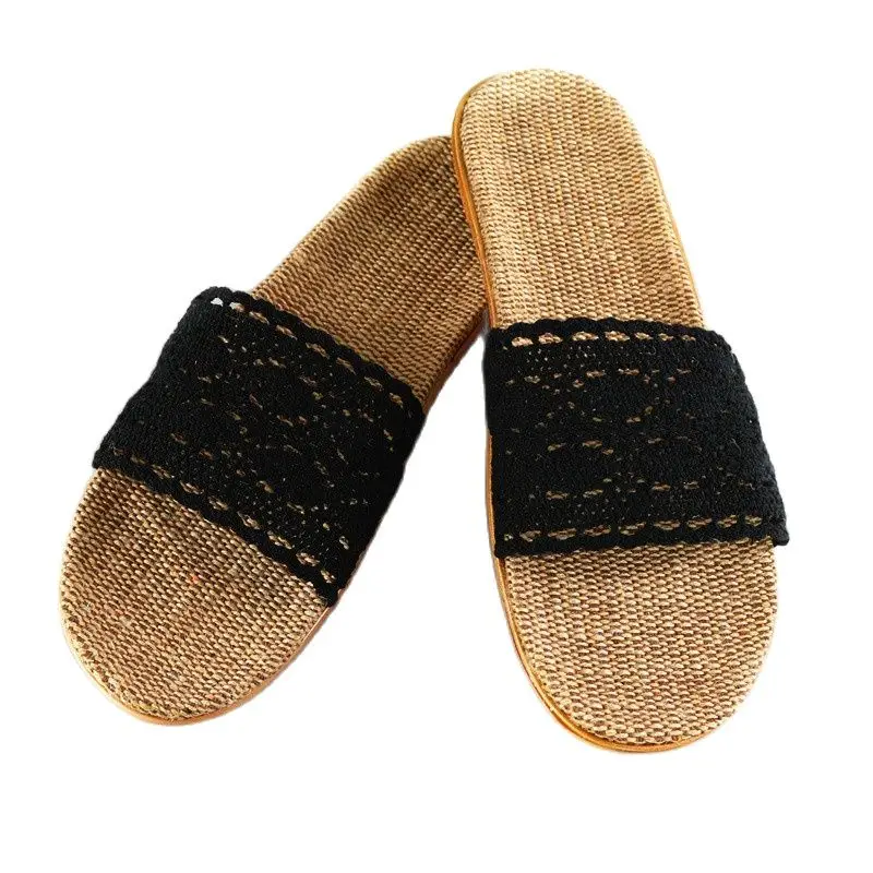 Women Linen Slippers 2021 New Summer Lace Belt Indoor Shoes Soft Non-slip Flip Flops Ladies Casual Slides Flax Sandals summer
Women Linen Slippers 2021 New Summer Lace Belt Indoor Shoes Soft Non-slip Flip Flops Ladies Casual Slides Flax Sandals summer