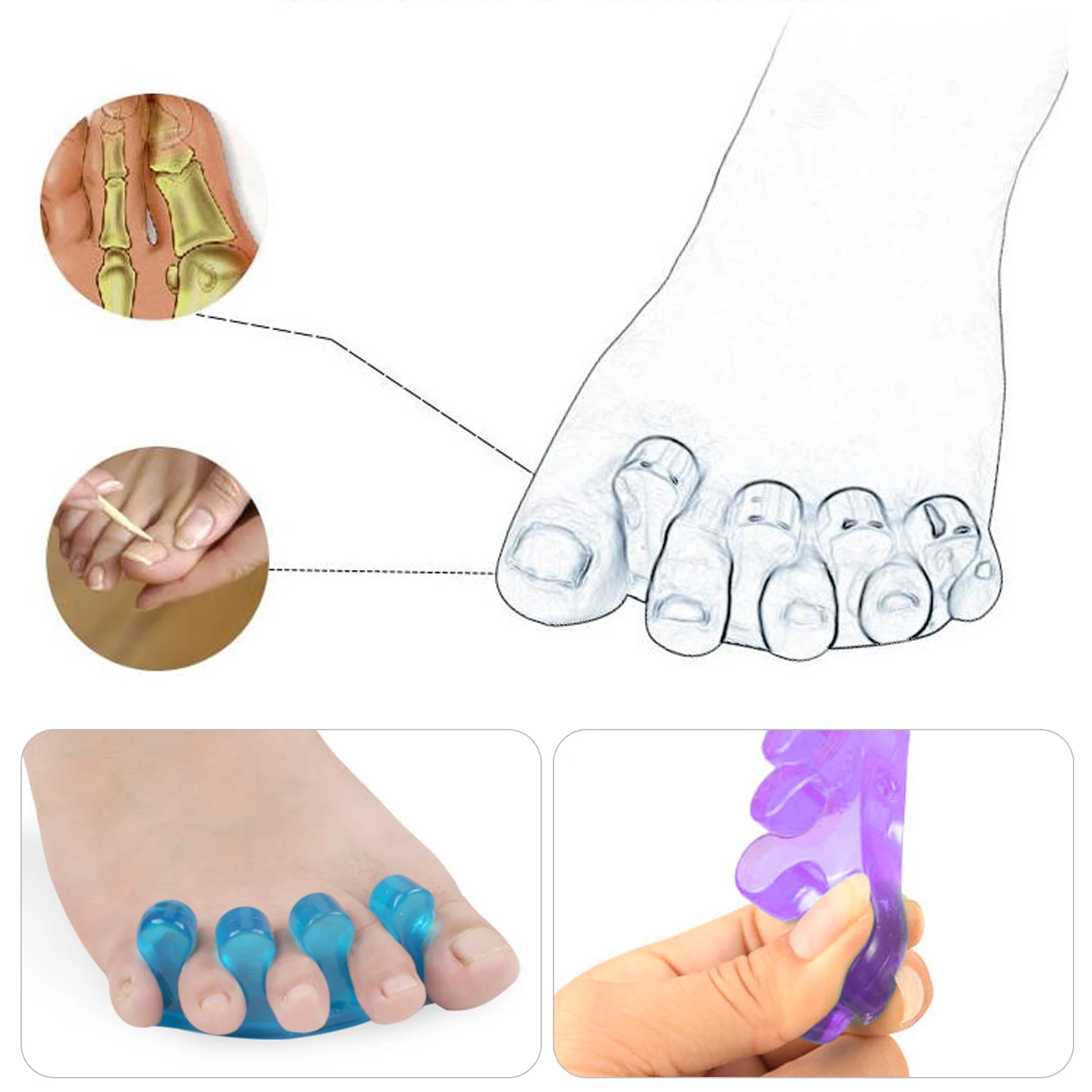 1Pair Soft Silicone Manicure Pedicure Nails Finger Separator Flexible Finger Toe Spacer Separation Straighteners Tool
1Pair Soft Silicone Manicure Pedicure Nails Finger Separator Flexible Finger Toe Spacer Separation Straighteners Tool