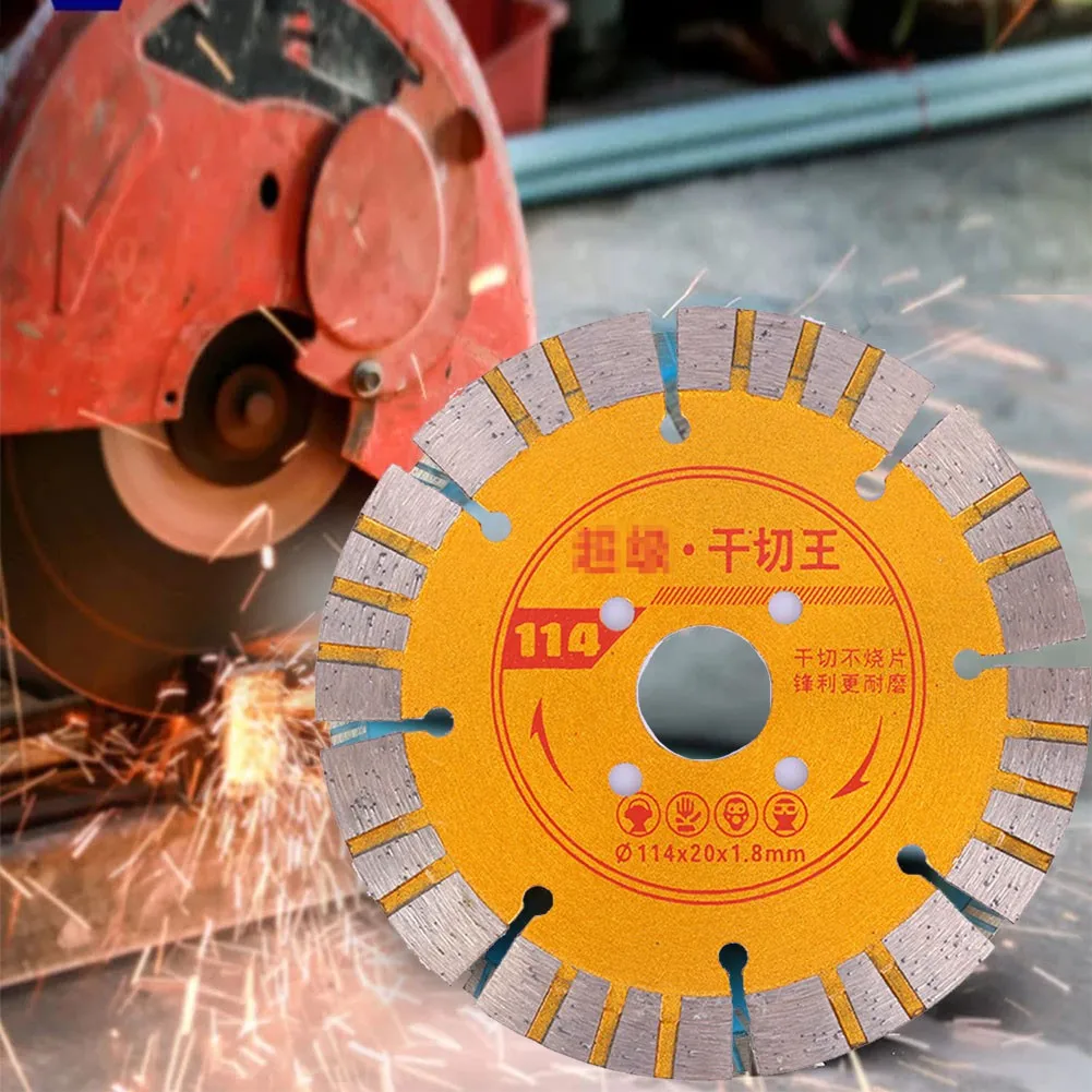 

Diamond Saw Blade Granite Quartz Stone Concrete Dry Cutting Disc 114*20mm Diamond Cutting Blade Cutting Hard Materials