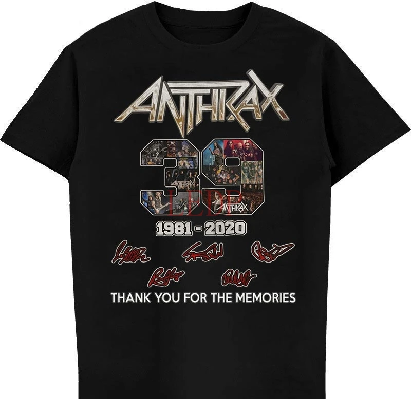 Anthrax, спасибо за воспоминания, футболка 39th с надписью участников американской группы
Anthrax, спасибо за воспоминания, футболка 39th с надписью участников американской группы