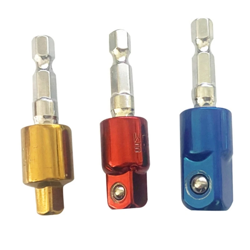 3 Pack Power Drill Sockets Adapter Set 360°Rotatable Hex Shank Impact Driver Socket Adapter Socket to Drill Adapter
3 Pack Power Drill Sockets Adapter Set 360°Rotatable Hex Shank Impact Driver Socket Adapter Socket to Drill Adapter