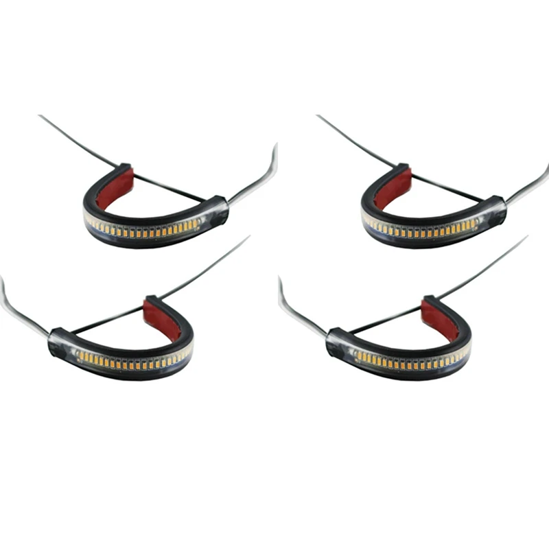 4X Flexible Switchback Dual-Color White & Amber Motorcycle LED Fork Turn Signal DRL Daytime Running Light Waterproof
4X Flexible Switchback Dual-Color White & Amber Motorcycle LED Fork Turn Signal DRL Daytime Running Light Waterproof