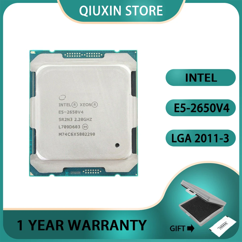 Intel Xeon E5 2650 V4 E5-2650V4 GHz Twelve nuclei 30M Processor SR2N3 2.2LGA 2011-3 CPU
Intel Xeon E5 2650 V4 E5-2650V4 GHz Twelve nuclei 30M Processor SR2N3 2.2LGA 2011-3 CPU