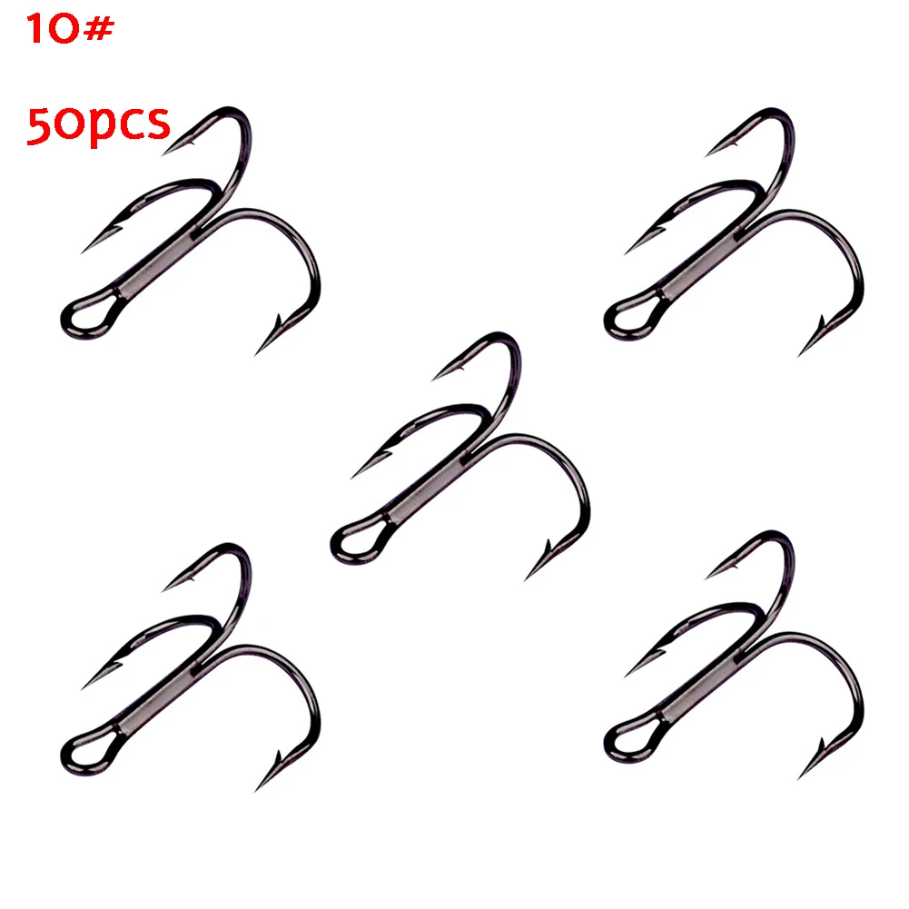 50pcs/Pack Stainless Steel Fishing Hook Treble Hook Black Sharp Triple Hooks Iscas Pesca Fishing Tackle Tool Black/Brown/Silver
50pcs/Pack Stainless Steel Fishing Hook Treble Hook Black Sharp Triple Hooks Iscas Pesca Fishing Tackle Tool Black/Brown/Silver
