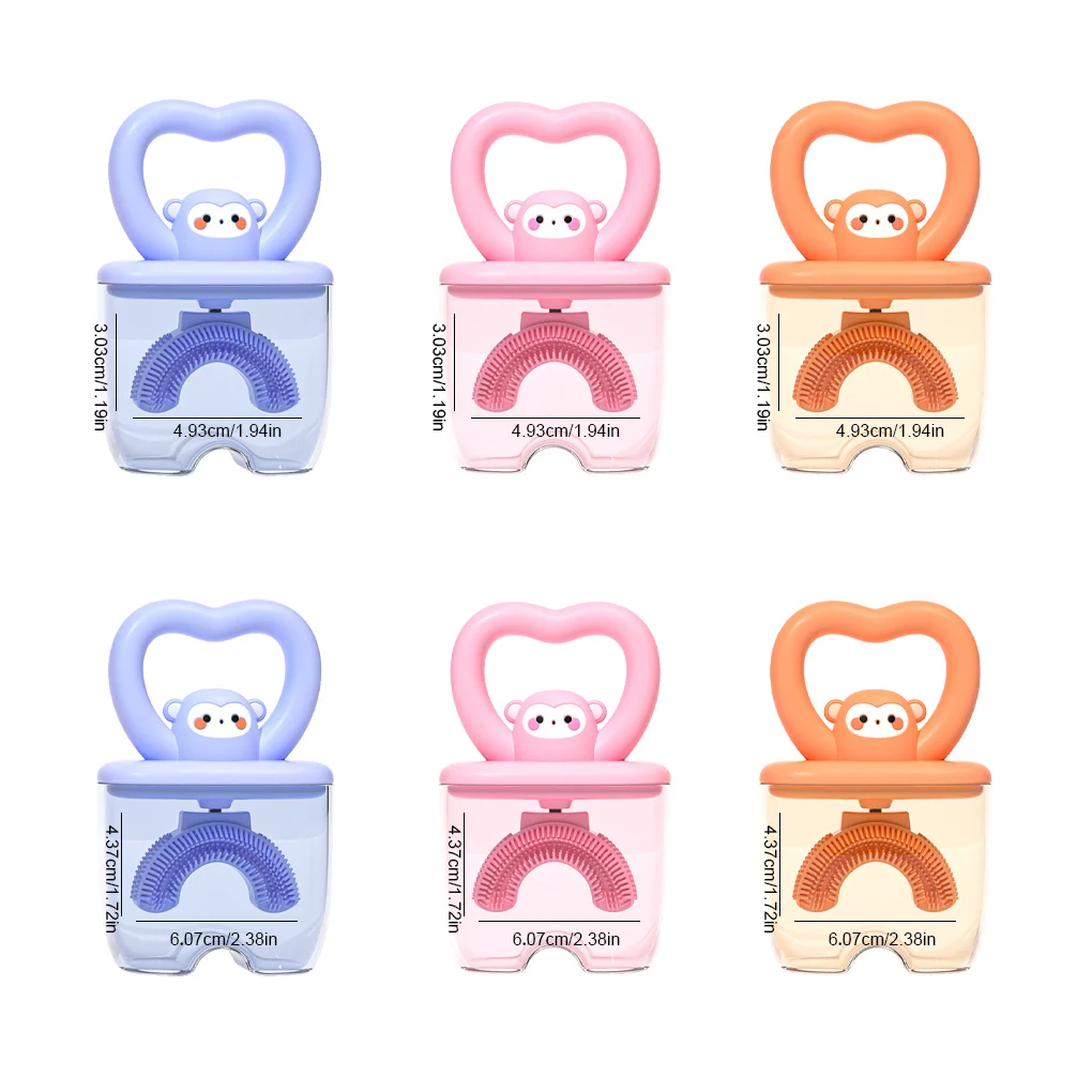 Toothbrush Silicone Lovely Handy Animal Shape Odorless Boys Girls Tooth Brush Indoor Toilet Teeth Cleaning Tool with Lid
Toothbrush Silicone Lovely Handy Animal Shape Odorless Boys Girls Tooth Brush Indoor Toilet Teeth Cleaning Tool with Lid