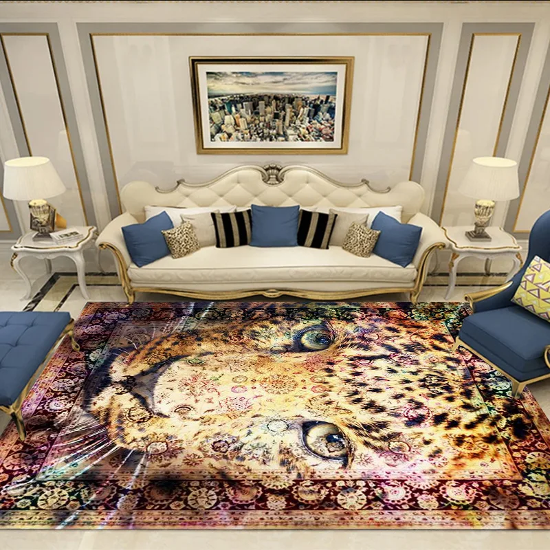 Alfombra Printed Area Rug Bohemian Leopard Flower Pattern Room Floor Printed Carpet For Living Room Bedroom & Home Floor Mat
Alfombra Printed Area Rug Bohemian Leopard Flower Pattern Room Floor Printed Carpet For Living Room Bedroom & Home Floor Mat