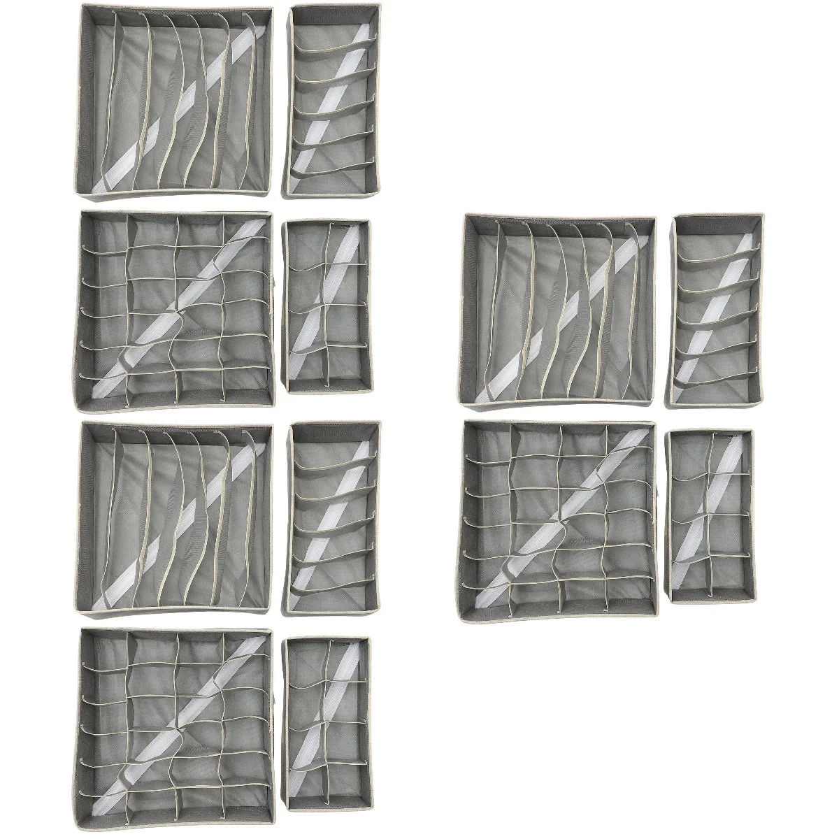 12 pcs Bras Organizer Multigrid Sock Organizer Closet Drawer Organizer Box
12 pcs Bras Organizer Multigrid Sock Organizer Closet Drawer Organizer Box