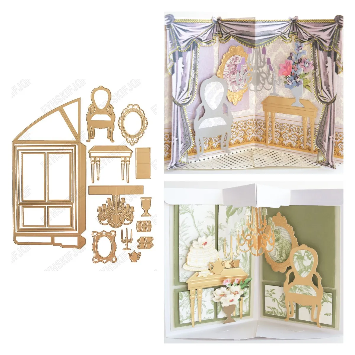 Makeup Table Chair Metal Cutting Dies Scrapbook Diary Decoration Stencil Embossing Template Diy Greeting Card Handmade 
Makeup Table Chair Metal Cutting Dies Scrapbook Diary Decoration Stencil Embossing Template Diy Greeting Card Handmade