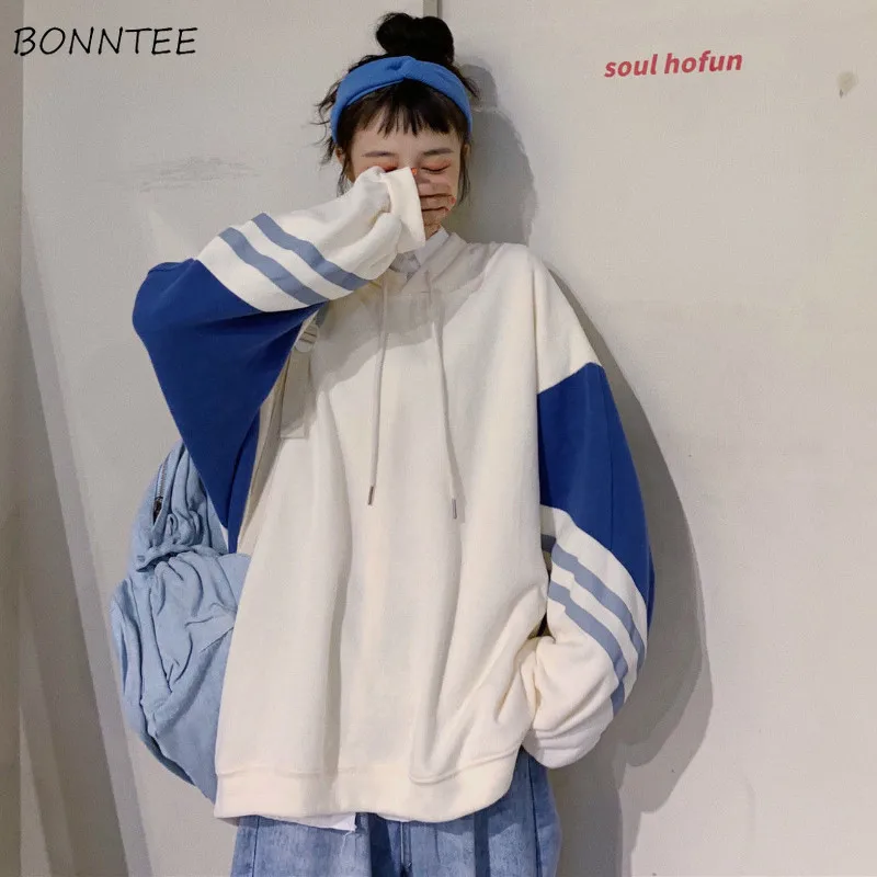 Oversized Sweatshirts Womens Vintage Long Sleeve Hooded Casual Korean Style Trendy Students Couples Streetwear Chic Pullovers
Oversized Sweatshirts Womens Vintage Long Sleeve Hooded Casual Korean Style Trendy Students Couples Streetwear Chic Pullovers