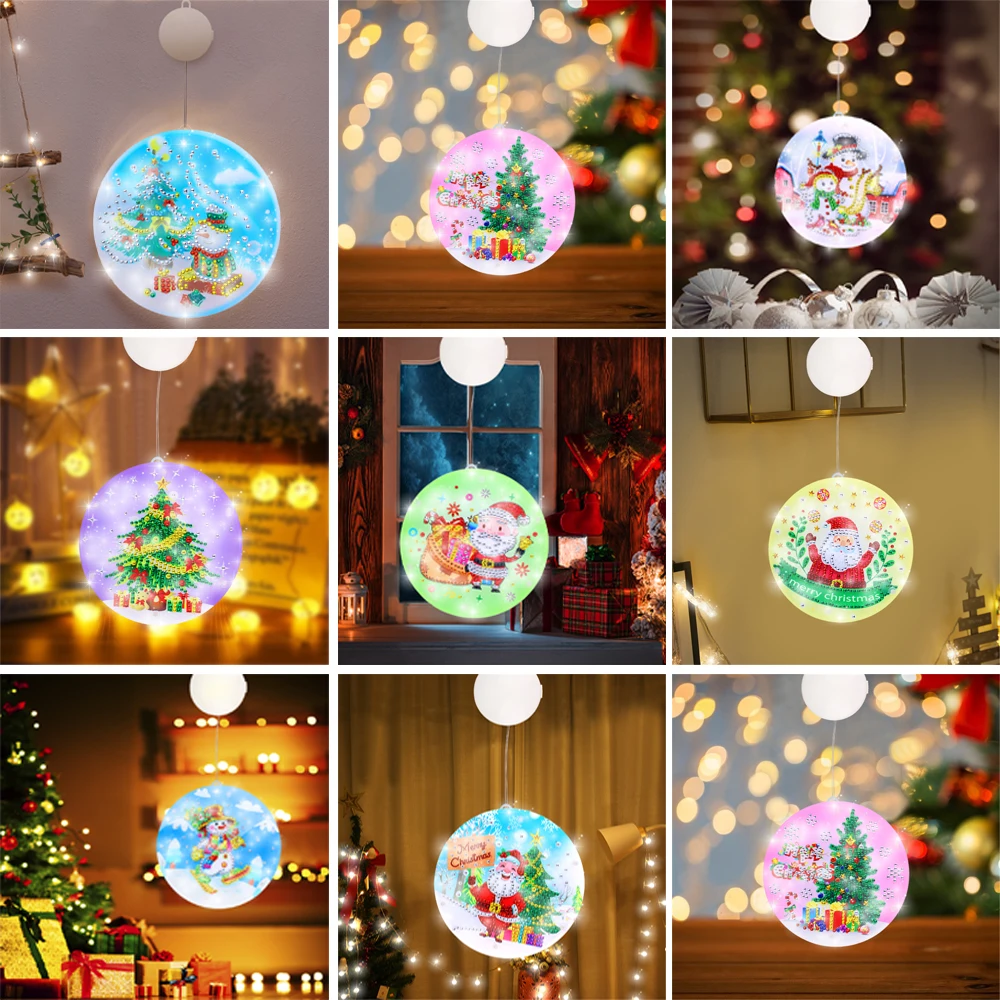 5D DIY Diamond Painting Christmas LED Hanging Lights Double-sided Rhinestone Embroidery Lamp Pendant Crafts Ornament Home Decor
5D DIY Diamond Painting Christmas LED Hanging Lights Double-sided Rhinestone Embroidery Lamp Pendant Crafts Ornament Home Decor