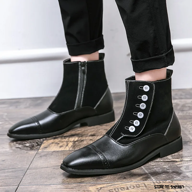 New Mens Business Ankle Boots Prom Shoes Warm Botas Winter High Tops Thick Soled Gladiator Footwear For Zapatos Hombre
New Mens Business Ankle Boots Prom Shoes Warm Botas Winter High Tops Thick Soled Gladiator Footwear For Zapatos Hombre