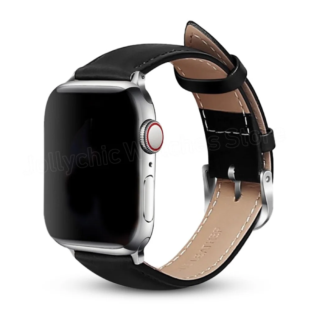 

starlight Leather Strap Bracelet for Apple Watch 7 band 6 se 5 4 45mm 42mm For Iwatch Series 3 2 44mm 40mm Watchbands 38mm 41mm
