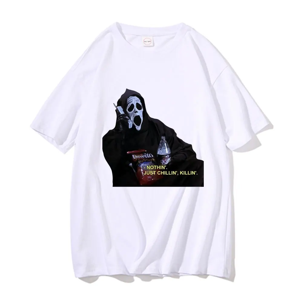 Футболка Shillin Killin Essential, Nothin Just Chillin Killin, забавные мужские футболки с коротким рукавом для мужчин и женщин, мягкие хлопковые футболки
Футболка Shillin Killin Essential, Nothin Just Chillin Killin, забавные мужские футболки с коротким рукавом для мужчин и женщин, мягкие хлопковые футболки