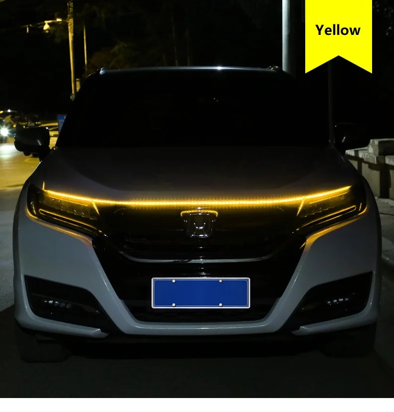 Автомобильная светодиодная лента на капоте, дневные ходовые огни, гибкая водонепроницаемая DRL, универсальная направляющая на капоте двигателя, декоративная лампа окружающего света 
Автомобильная светодиодная лента на капоте, дневные ходовые огни, гибкая водонепроницаемая DRL, универсальная направляющая на капоте двигателя, декоративная лампа окружающего света