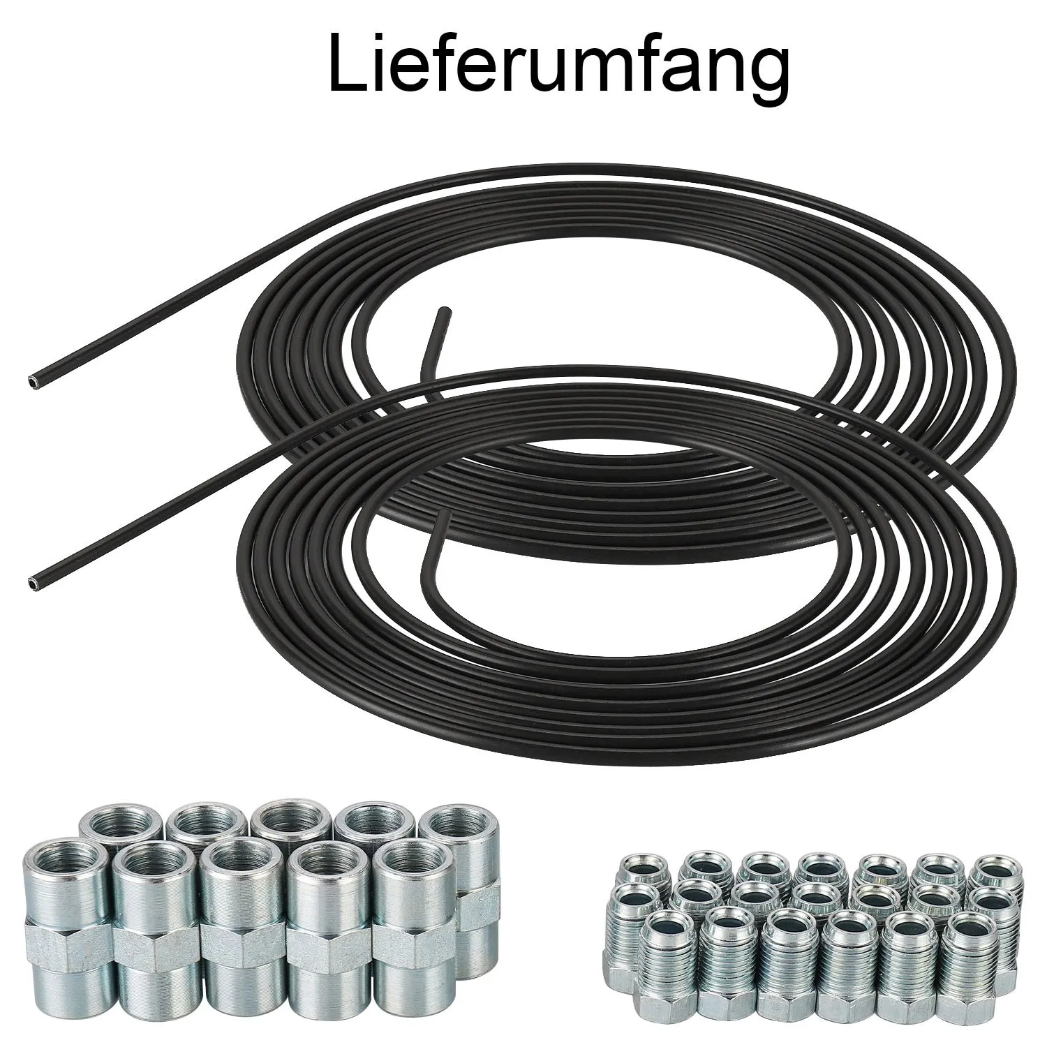 Car Brake Line Brand-new Durable Car Exterior Brake Line 2*5m 3/16" (4.75mm) Brake Pipe With 20 Nuts And 10 Connector Kit
Car Brake Line Brand-new Durable Car Exterior Brake Line 2*5m 3/16" (4.75mm) Brake Pipe With 20 Nuts And 10 Connector Kit
