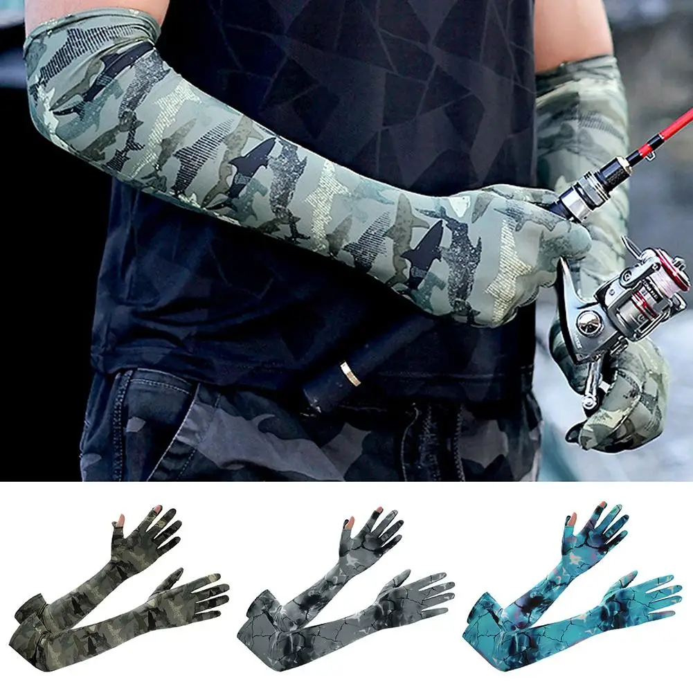 1 Pair Cooling Arm Sleeves With Thumb Hole Summer Ice Silk Sunscreen Sleeves for Outdoor Fishing Driving Running Equipment
1 Pair Cooling Arm Sleeves With Thumb Hole Summer Ice Silk Sunscreen Sleeves for Outdoor Fishing Driving Running Equipment