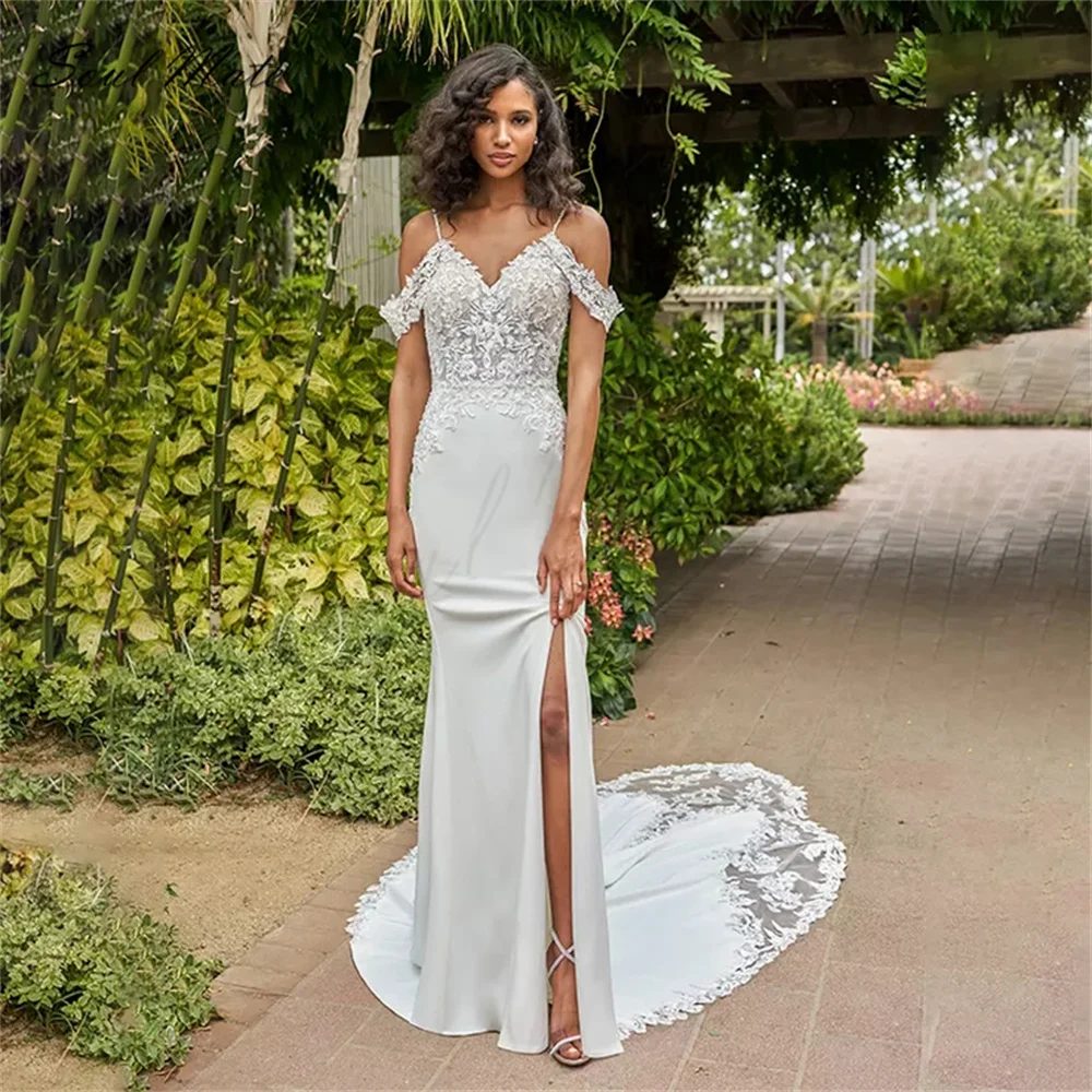 Sexy Split Mermaid 2022 Wedding Dress For Women Sweetheart Lace White Applique Bridal Gown Backless Bridal Dress Robe De Mariée
Sexy Split Mermaid 2022 Wedding Dress For Women Sweetheart Lace White Applique Bridal Gown Backless Bridal Dress Robe De Mariée