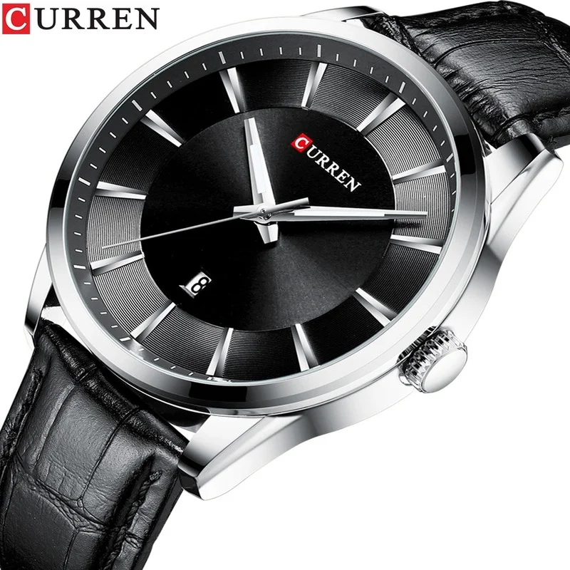 CURREN Waterproof Calendar Watch for Men Leather Strap Men Quartz Wristwatches Top Luxury Brand Business Men Clock Reloj Hombres
CURREN Waterproof Calendar Watch for Men Leather Strap Men Quartz Wristwatches Top Luxury Brand Business Men Clock Reloj Hombres
