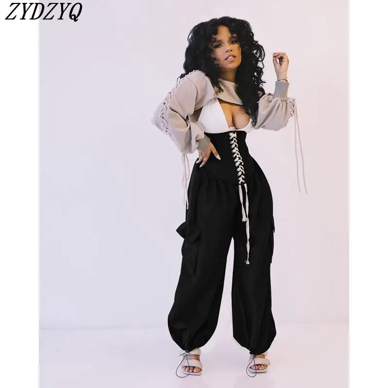 ZYDZYQ Wide Leg Pants Women Clothing Summer Fashion Lace-up High Waist Casual Vacation Outfits Y2k Clothes Streetwear Wholesale
ZYDZYQ Wide Leg Pants Women Clothing Summer Fashion Lace-up High Waist Casual Vacation Outfits Y2k Clothes Streetwear Wholesale