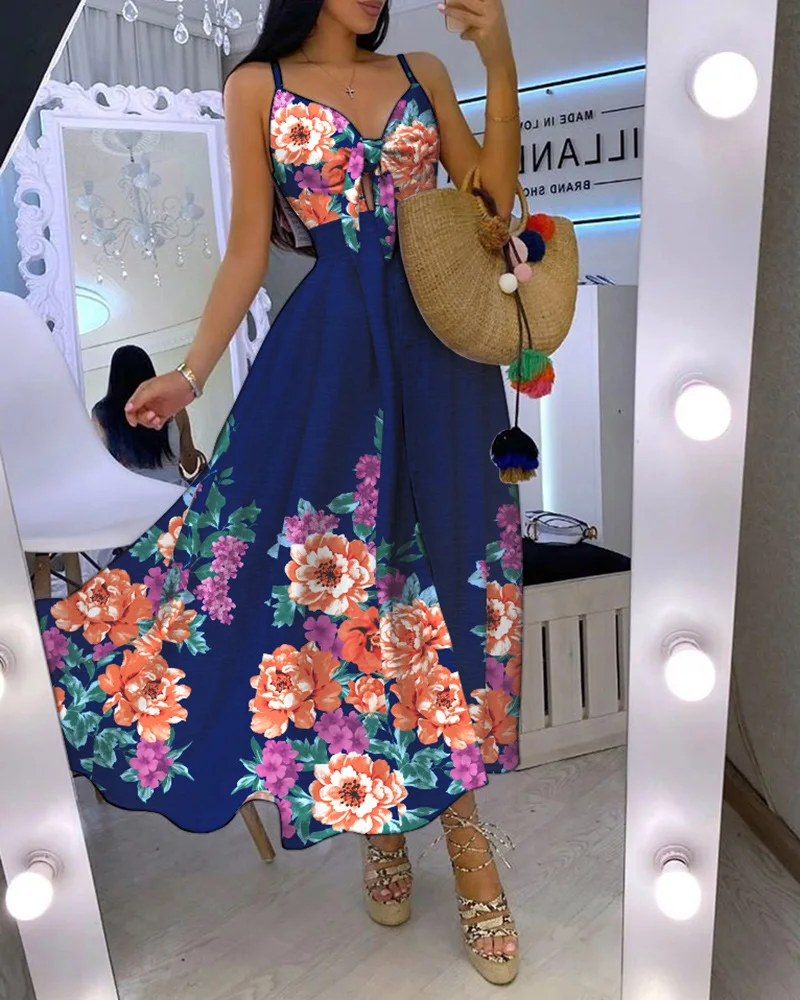 2022 Summer New Female Dress Vintage Spaghetti Strap Midi Dress Women A-Line Sexy Sleeveless Long Dress Bohemian Big Swing Dress
2022 Summer New Female Dress Vintage Spaghetti Strap Midi Dress Women A-Line Sexy Sleeveless Long Dress Bohemian Big Swing Dress