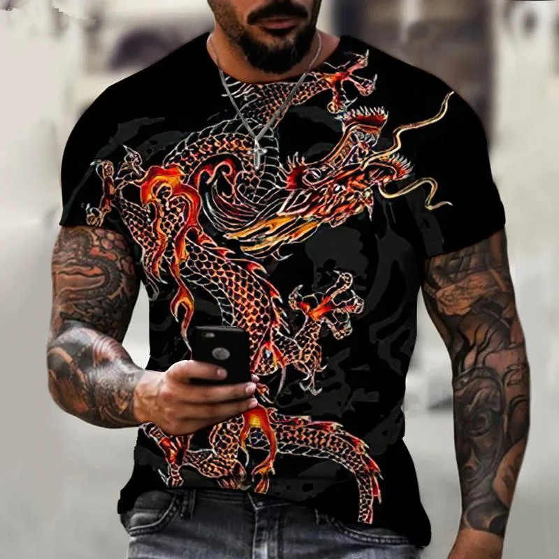 Fashion Dragon Totem Gulong 3D Printing Round Neck Men's T-Shirt New Street Casual Harajuku Plus Size T-Shirt
Fashion Dragon Totem Gulong 3D Printing Round Neck Men's T-Shirt New Street Casual Harajuku Plus Size T-Shirt