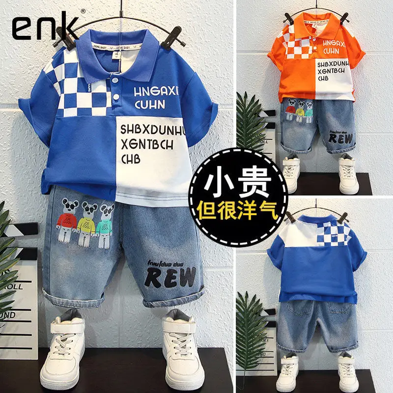 Boys Summer Suit 2022 New Western Style Boys' Summer Clothes Handsome Children's Short-Sleeved Polo Shirt
Boys Summer Suit 2022 New Western Style Boys' Summer Clothes Handsome Children's Short-Sleeved Polo Shirt