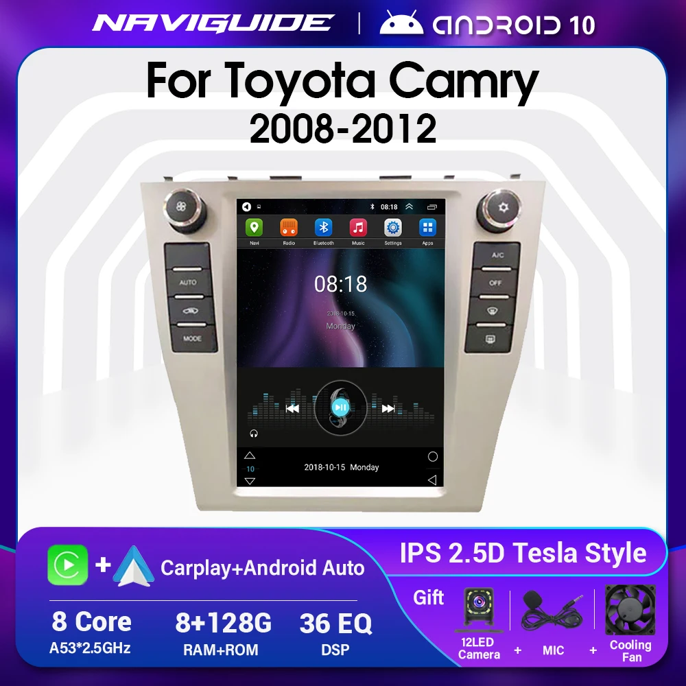 NAVIGUIDE Tesla Type Car Radio For Toyota Camry 6 XV 40 50 2008-2012 Autoradio Navigation GPS Multimedia Player Stereo Carplay
NAVIGUIDE Tesla Type Car Radio For Toyota Camry 6 XV 40 50 2008-2012 Autoradio Navigation GPS Multimedia Player Stereo Carplay