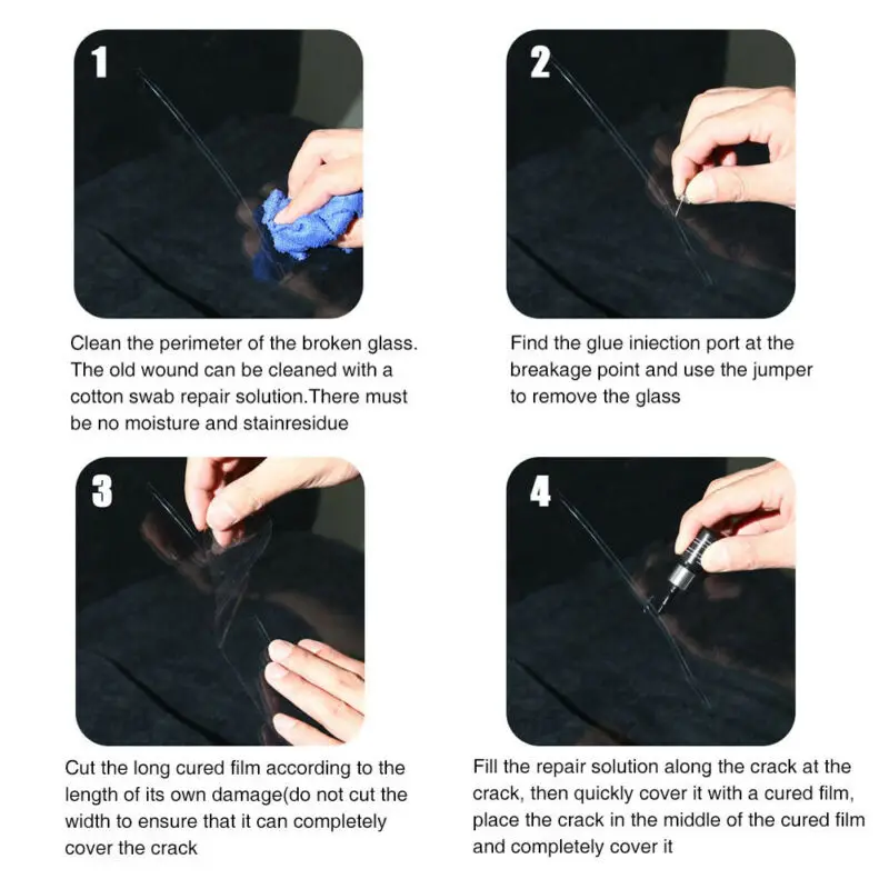 High quality New Practical Professional Glass Repair Fluid 3ML Car Nano Resin Tool 5 Pack Crack Kit Windscreen
High quality New Practical Professional Glass Repair Fluid 3ML Car Nano Resin Tool 5 Pack Crack Kit Windscreen