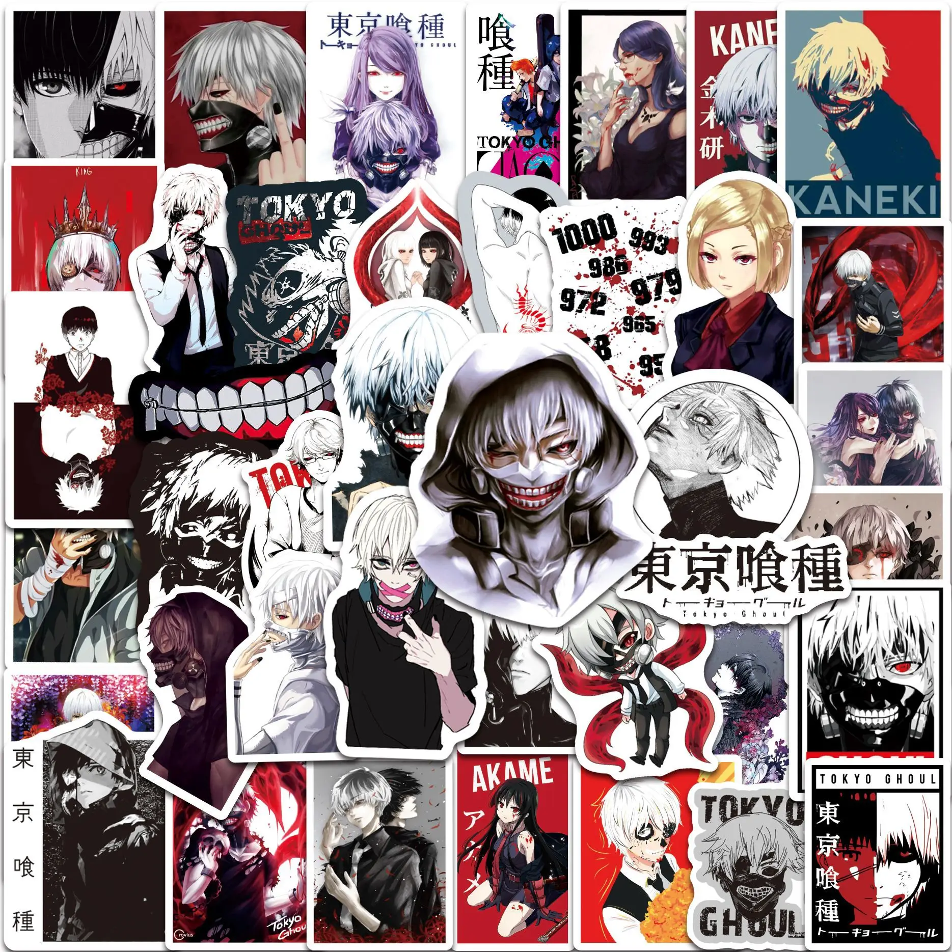10/30/50pcs Japanese Anime Tokyo Ghoul Graffiti Trolley Case Notebook Guitar Skateboard Computer Decorative Waterproof Sticker
10/30/50pcs Japanese Anime Tokyo Ghoul Graffiti Trolley Case Notebook Guitar Skateboard Computer Decorative Waterproof Sticker