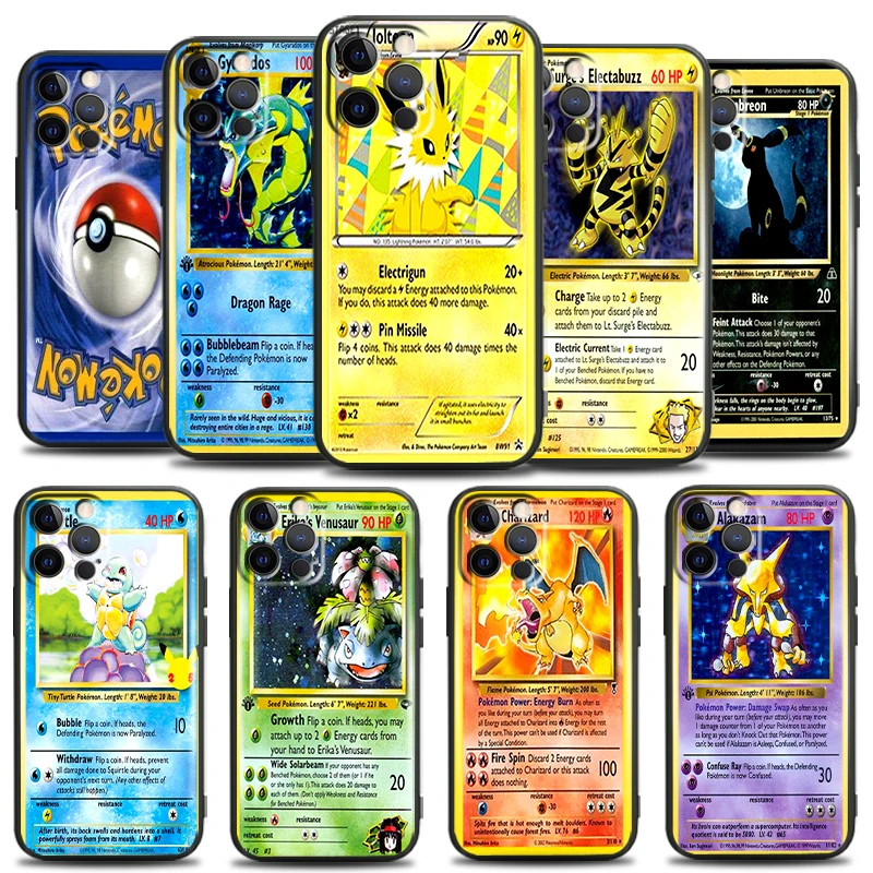 Pokemon Cards For Apple iPhone 13 12 11 Pro Mini X XR XS Max SE 6 6S 7 8 Plus Phone Case Soft Funda TPU Liquid Silicon Back
Pokemon Cards For Apple iPhone 13 12 11 Pro Mini X XR XS Max SE 6 6S 7 8 Plus Phone Case Soft Funda TPU Liquid Silicon Back