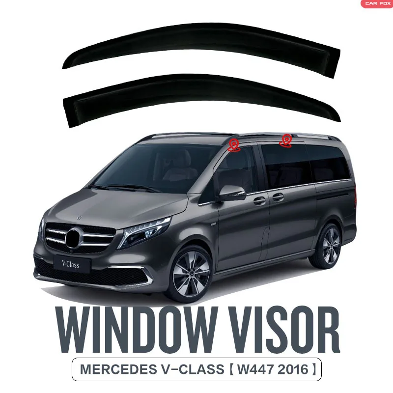 For Mercedes V-Class Window visor Weather Shield Side Window Deflector Car windshield weather shield Car accessories
For Mercedes V-Class Window visor Weather Shield Side Window Deflector Car windshield weather shield Car accessories