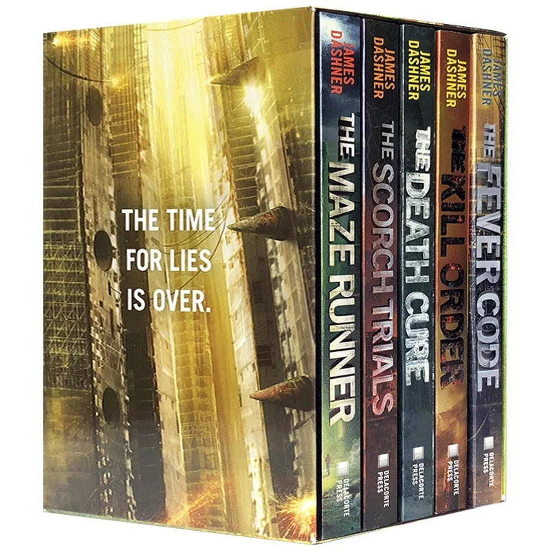 5 books/set The Maze Runner Series, Bestselling books in english, Mystery Science Fiction novels 9781524771034 
5 books/set The Maze Runner Series, Bestselling books in english, Mystery Science Fiction novels 9781524771034