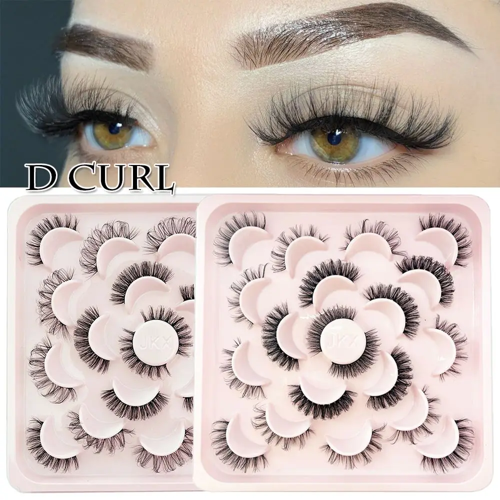 10 Pairs 6D Faux Mink Russian Volume Strip Lashes Lash Extension Mega Lift Fluffy Eyelashes Natural Soft Reusable D Curl 15mm
10 Pairs 6D Faux Mink Russian Volume Strip Lashes Lash Extension Mega Lift Fluffy Eyelashes Natural Soft Reusable D Curl 15mm
