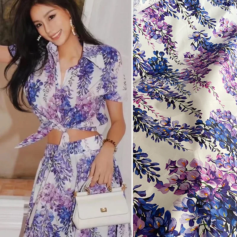 2022 New Fashion Fabric D House Purple Flower Rattan Romantic Sicilian Print Pattern Pure Cotton Poplin High Custom Silk Fabric
2022 New Fashion Fabric D House Purple Flower Rattan Romantic Sicilian Print Pattern Pure Cotton Poplin High Custom Silk Fabric