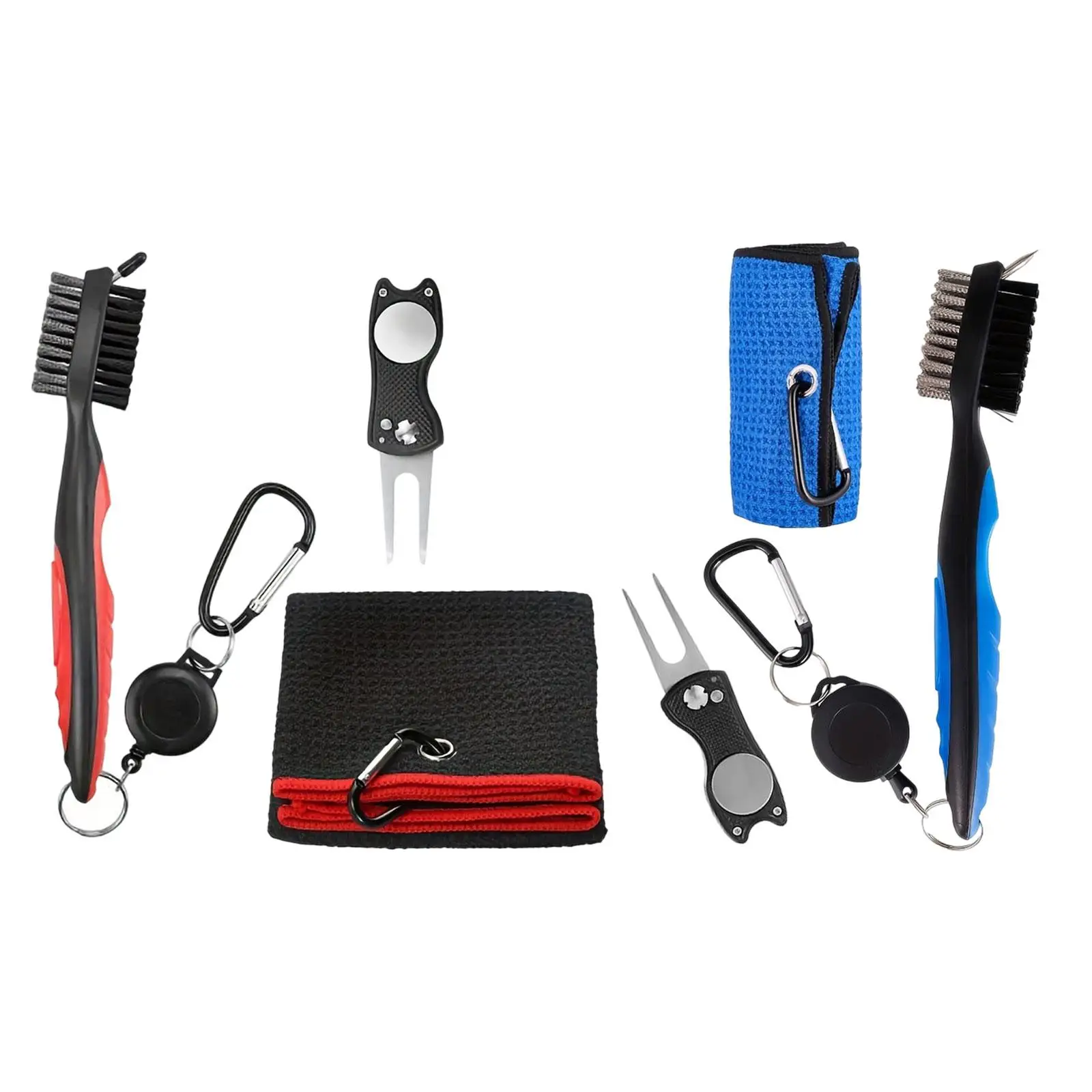 3x Golf Club Cleaning Kit Portable Golfer Gift Golf Towel Divot Repair Tool for Game Golf Trainer Golf Cart Beginners Practice
3x Golf Club Cleaning Kit Portable Golfer Gift Golf Towel Divot Repair Tool for Game Golf Trainer Golf Cart Beginners Practice