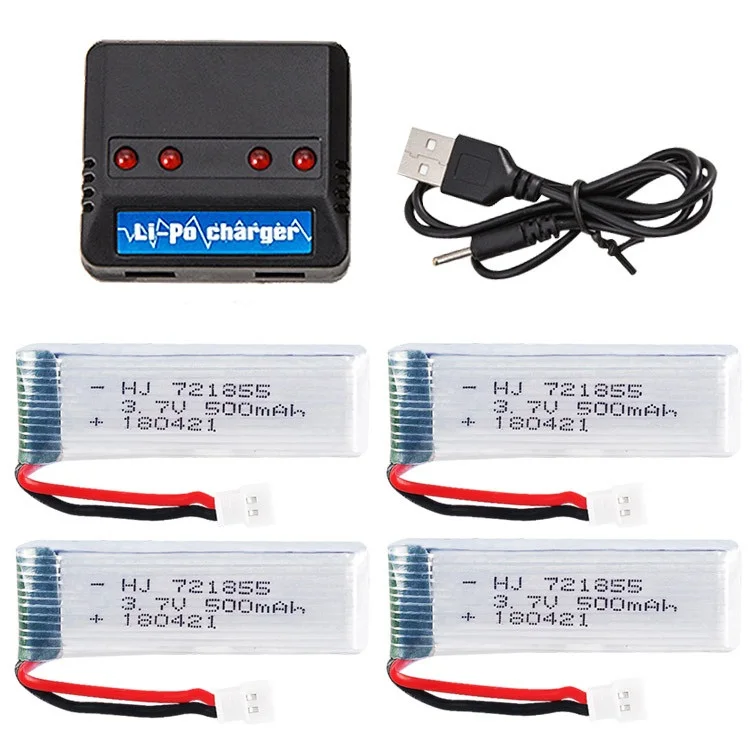 

Ewellsold wltoys V966 V977 V930 Q282 RC Helicopter parts 3.7V 500mah Li-polymer battery*4pcs+4 in1 charger box 5pcs/lot