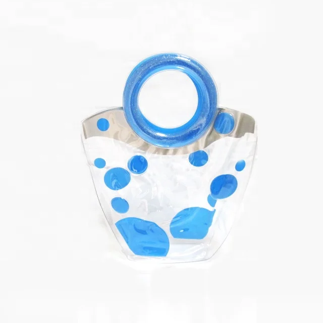 Round handle pvc plastic beach bag also for shopping Transparent Jelly Bag For Women 2023 Clear Tote Beach Bags PVC Summer 
Round handle pvc plastic beach bag also for shopping Transparent Jelly Bag For Women 2023 Clear Tote Beach Bags PVC Summer