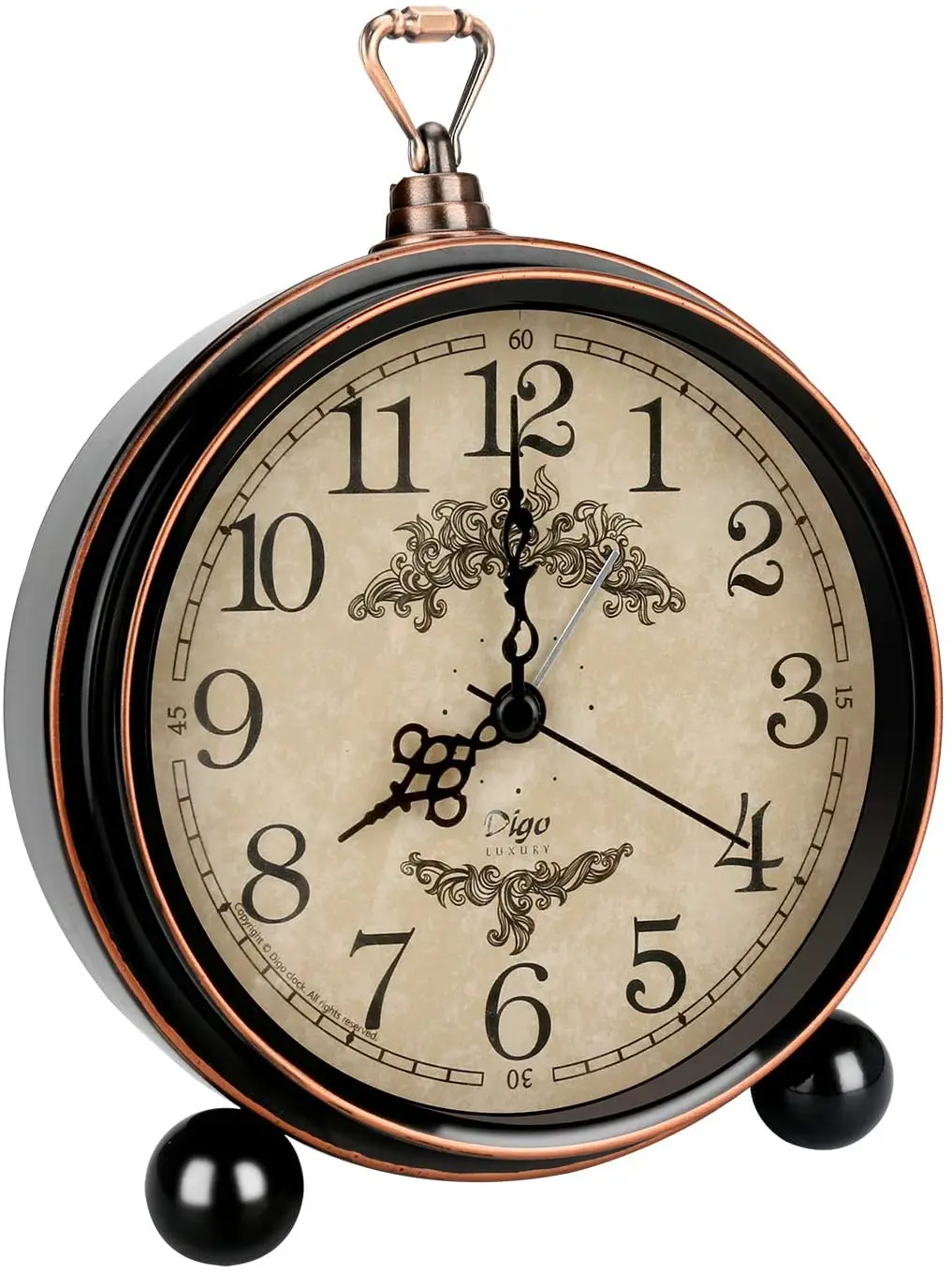 Alarm Clock 5.3 Inches Vintage Clock Non-Ticking Battery Operated Bedside Clock Old Fashioned Classic Alarm Clock for Home Decor
Alarm Clock 5.3 Inches Vintage Clock Non-Ticking Battery Operated Bedside Clock Old Fashioned Classic Alarm Clock for Home Decor