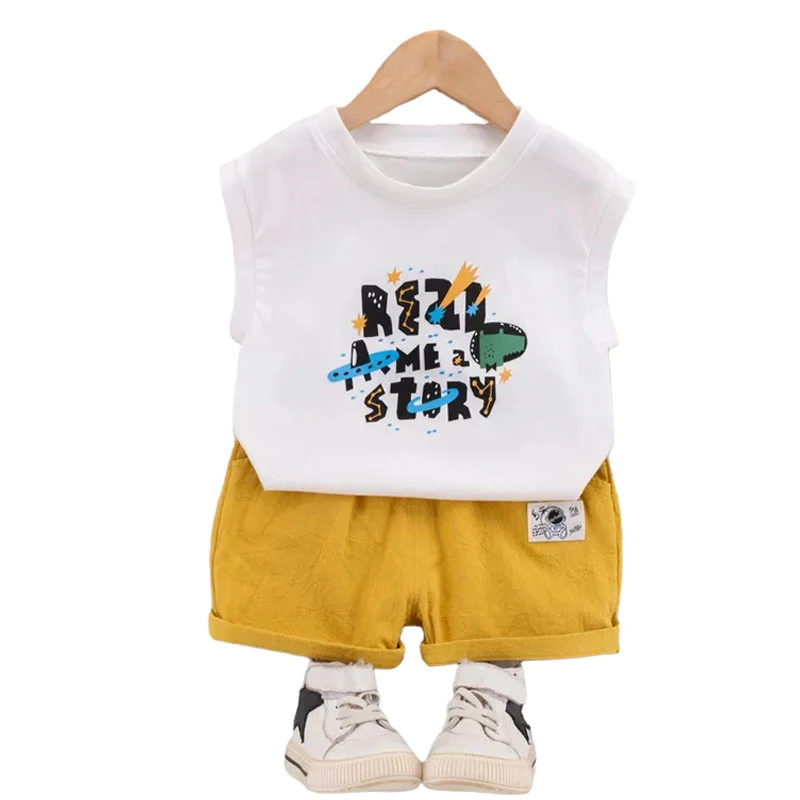 2022 Summer Children Clothing Sets Baby Girls Boys Outfits Cartoon Vest Shorts Outdoor Toddler Kids Casual Vacation Clothes
2022 Summer Children Clothing Sets Baby Girls Boys Outfits Cartoon Vest Shorts Outdoor Toddler Kids Casual Vacation Clothes