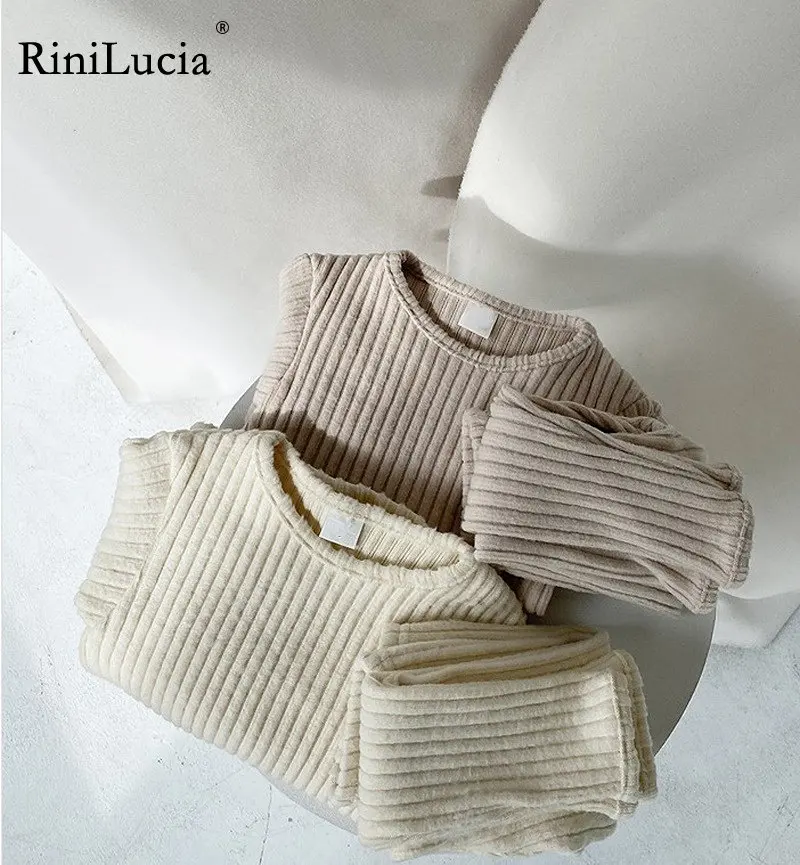 RiniLucia Winter Baby Boys and Girls Clothes Set Ribbed Sweater Bottom Shirts and Pants Suit Children's Clothing 2 Piece Set
RiniLucia Winter Baby Boys and Girls Clothes Set Ribbed Sweater Bottom Shirts and Pants Suit Children's Clothing 2 Piece Set