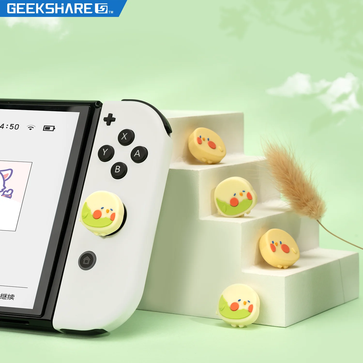 Силиконовые колпачки GeekShare для джойстика Nintendo Switch, колпачки для джойстика с милыми животными, колпачки для контроллера Nintendo Switch Oled NS Joy-con 
Силиконовые колпачки GeekShare для джойстика Nintendo Switch, колпачки для джойстика с милыми животными, колпачки для контроллера Nintendo Switch Oled NS Joy-con