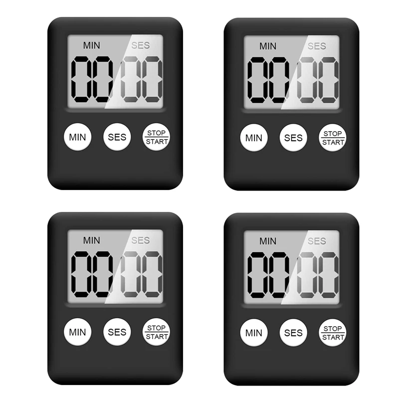 Digital Kitchen Timer 4 Pieces Kitchen Alarm Clock With Alarm Short Timer Magnetic Egg Timer Kitchen Clock Countdown
Digital Kitchen Timer 4 Pieces Kitchen Alarm Clock With Alarm Short Timer Magnetic Egg Timer Kitchen Clock Countdown