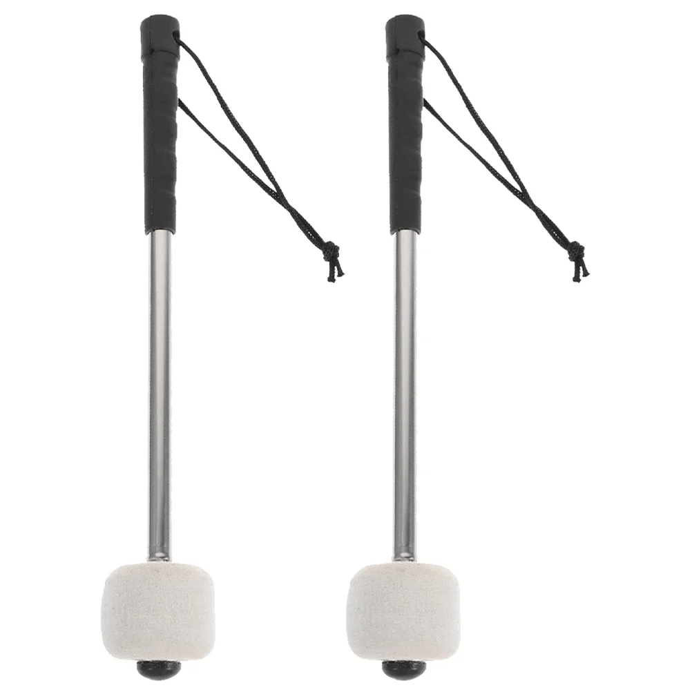 2pcs Felt Bass Drum Mallets Wool Felt Mallets Sticks with Stainless Steel Handle Instrument Percussion Mallets
2pcs Felt Bass Drum Mallets Wool Felt Mallets Sticks with Stainless Steel Handle Instrument Percussion Mallets