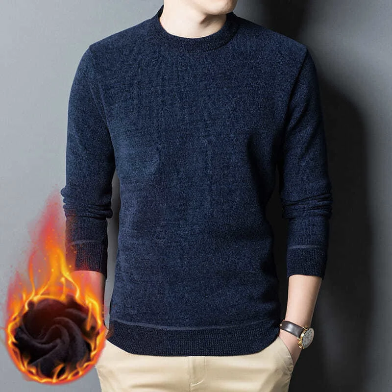 Pullover Pullovers Knitted Sweater Men's Winter Coat Fleece Thickening Keep Warm Crew Neck Solid Color
Pullover Pullovers Knitted Sweater Men's Winter Coat Fleece Thickening Keep Warm Crew Neck Solid Color