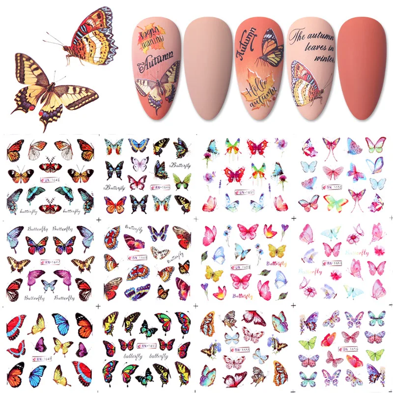 Nail Art Sticker 12styles/sheet Butterfly 3D Watermark Sticker Leaf Flower Character Nails Decal Nail Decoration Nail Jewelry
Nail Art Sticker 12styles/sheet Butterfly 3D Watermark Sticker Leaf Flower Character Nails Decal Nail Decoration Nail Jewelry